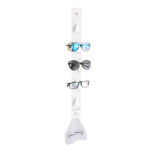Gläserfreund Toni White [NEU!] Brillenorganizer, Brillenständer und  Brillenhalter für die Wand - Brillenaufbewahrung für mehrere Brillen :  : Küche, Haushalt & Wohnen