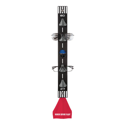Charlie black - Brillenorganizer, Brillenhalter, Brillenhalterung, Brillenregal, Brillenständer, Brillenaufbewahrung, Brillengarderobe, Brillenablage und Brillengarage