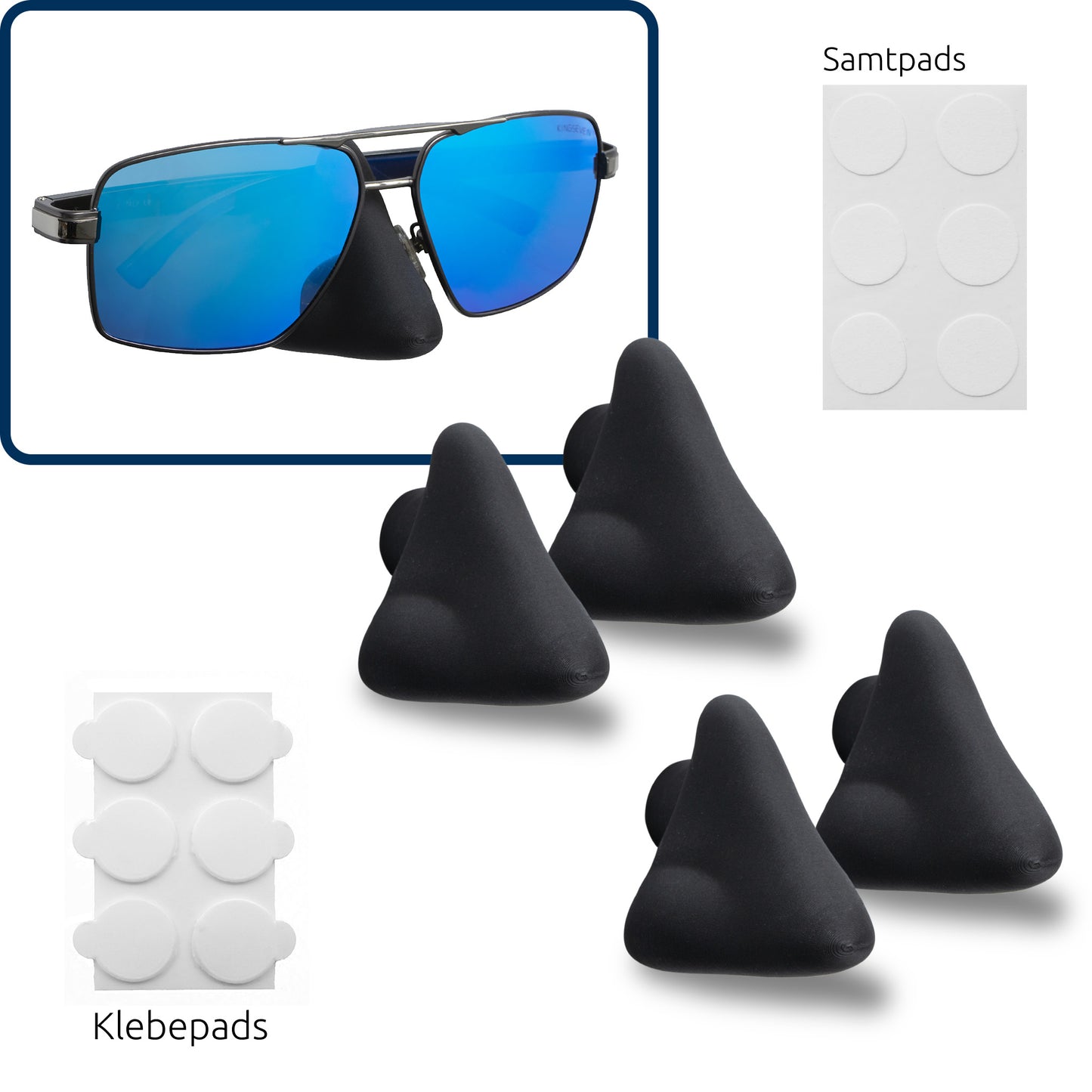 Maggy [Nasen] magnetisch / selbstklebend (4-er Set)